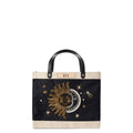 Mahjong Collection: Petite Market Bag in Black with Sun & Moon Bead