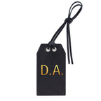 Personalized Leather Gift Tag with Gold Foil