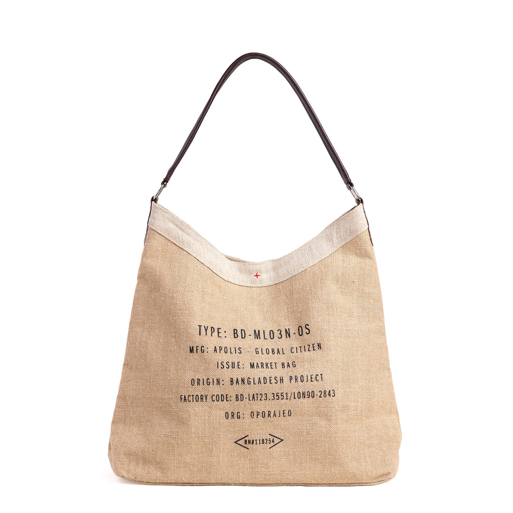 Crescent Tote in Natural