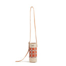 Crossbody Bottle Bag in Chenille Window Brick