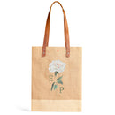 Wine Tote in Natural Peony by Amy Logsdon