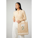 Market Bag in Natural Peony by Amy Logsdon