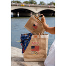 Petite Market Bag in Natural for Team USA "Red, White, and Blue"