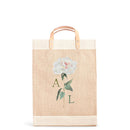 Market Bag in Natural Peony by Amy Logsdon