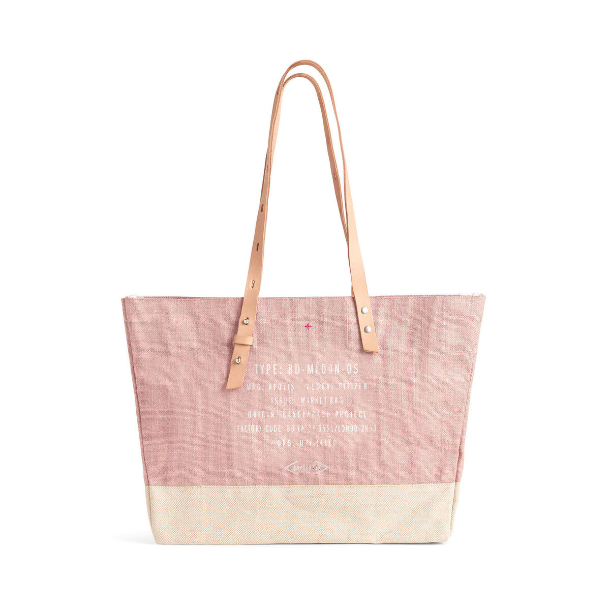 Shoulder Market Bag in Blush