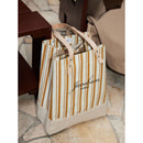 Wine Tote in Gold Stripe Occasion | Ships June 15