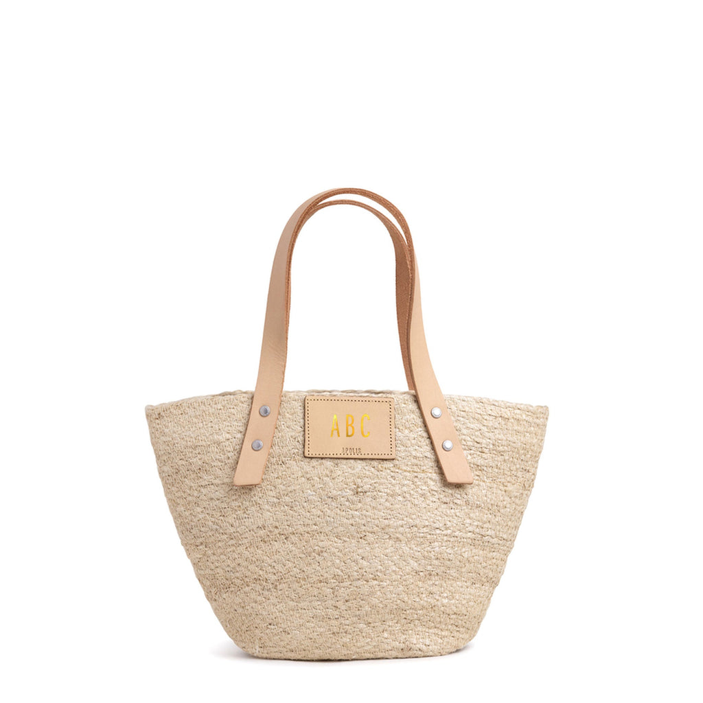 Grass Petite Bucket Bag in Natural