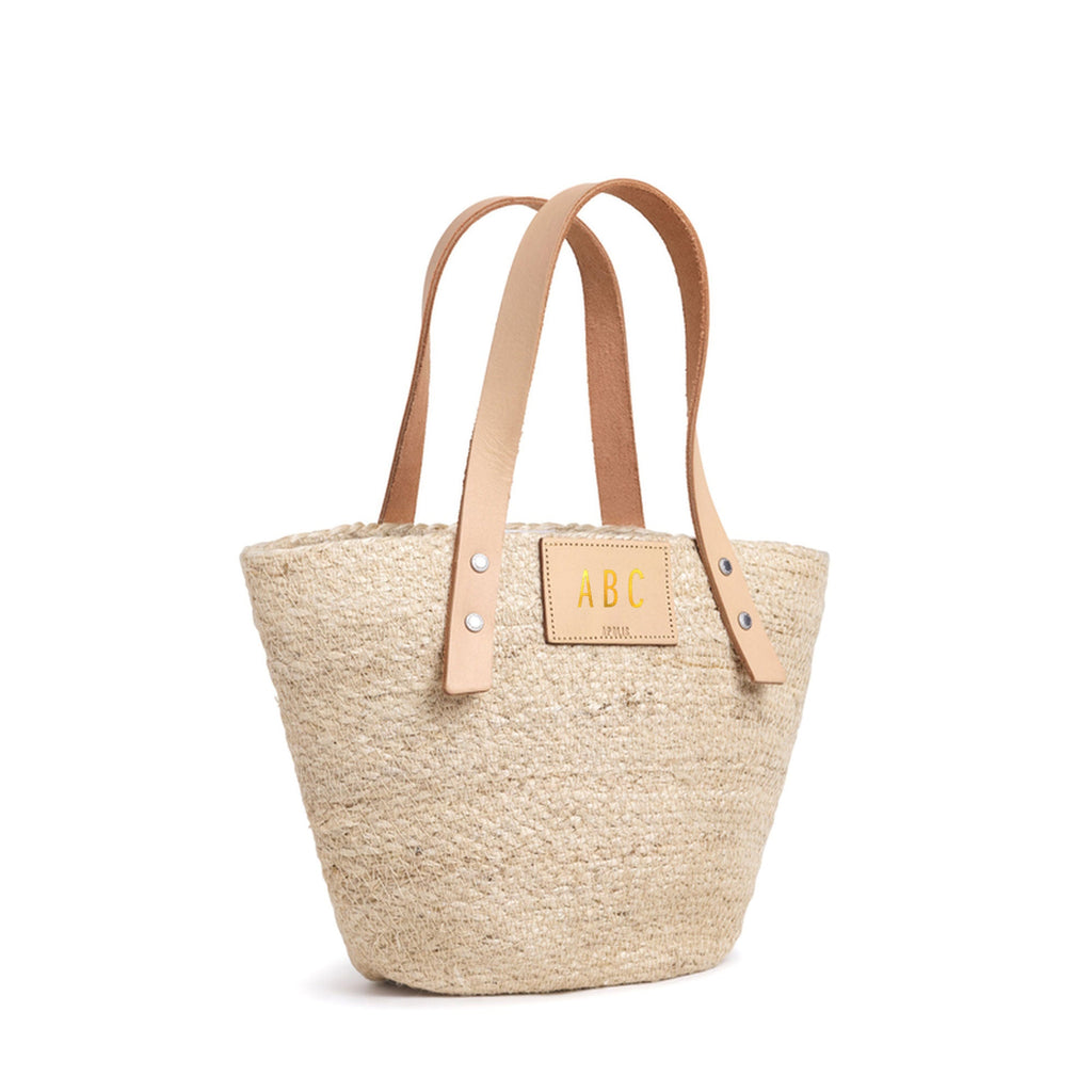 Grass Petite Bucket Bag in Natural
