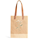 Wine Tote in Natural Wildflower by Amy Logsdon