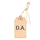 Personalized Leather Gift Tag with Gold Foil