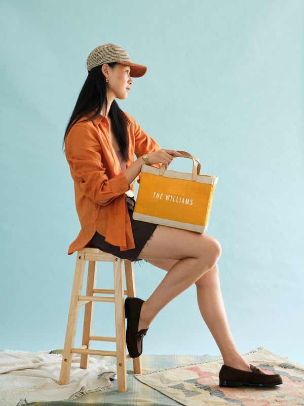 Petite Market Bag in Carrot (Atelier)