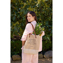 Wine Tote in Natural Bouquet with Porcelain Vase by Amy Logsdon