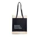 American Wild Horse Conservation Market Tote in Black for AWHC