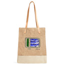 Wine Tote in Natural Sardine