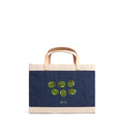 Petite Market Bag in Navy with Beaded Olives