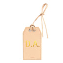 Personalized Leather Gift Tag with Gold Foil