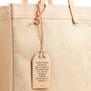 Personalized Leather Gift Tag with Note
