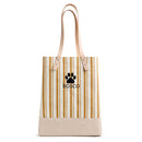 Wine Tote in Gold Stripe Paw | Ships June 15