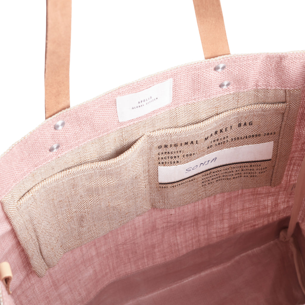 Market Tote in Blush