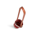 Crossbody Bottle Bag in Red Gingham