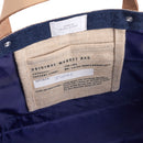 Petite Market Bag in Navy with Beaded Sardines | Ships: April 15