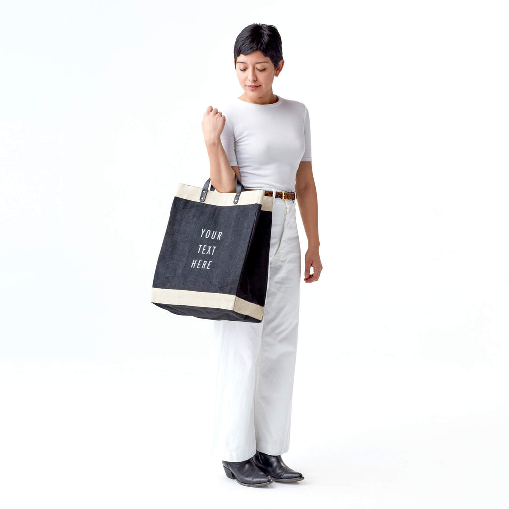 Market Bag in Black (Mahjong Collection)