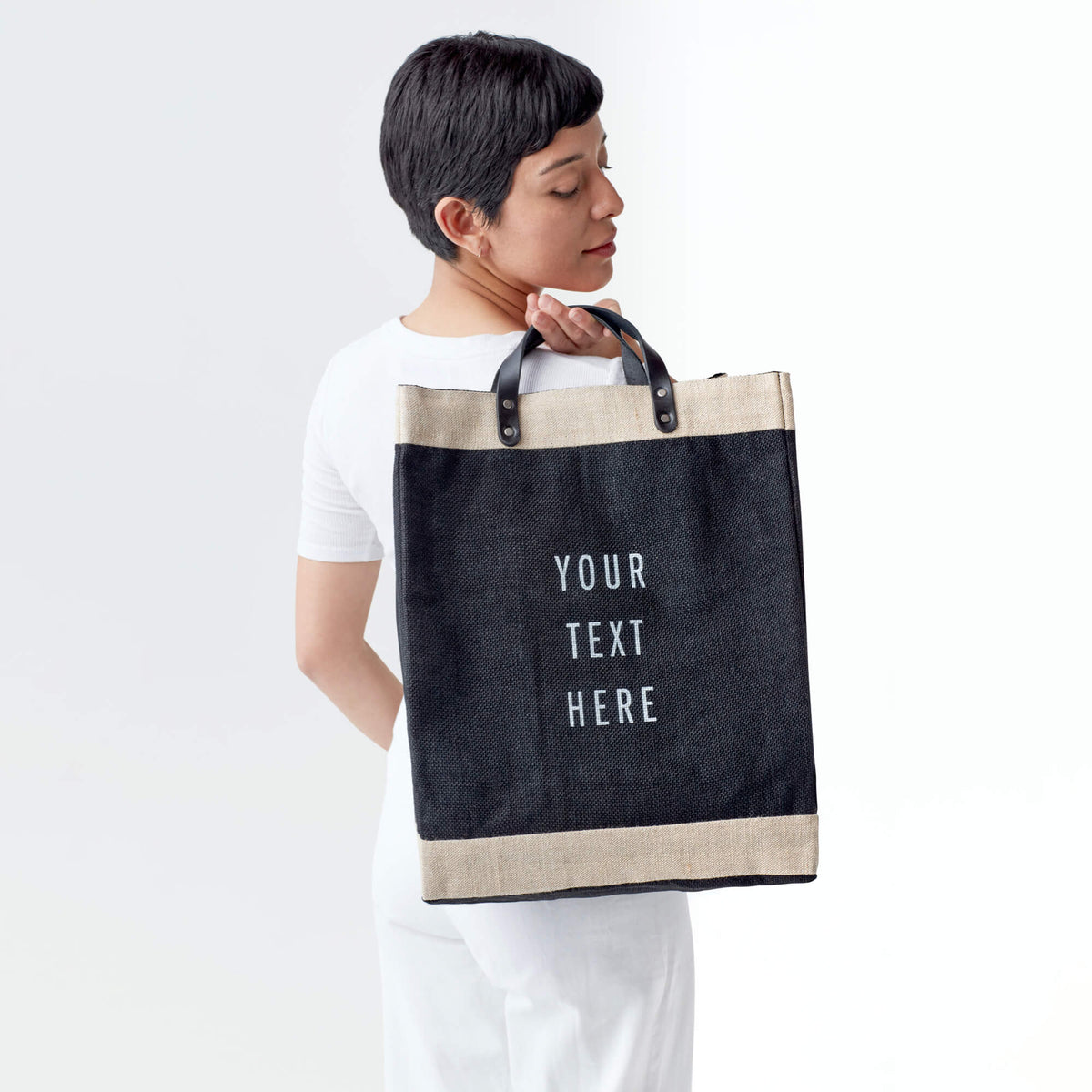 Market Bag in Black (Mahjong Collection)