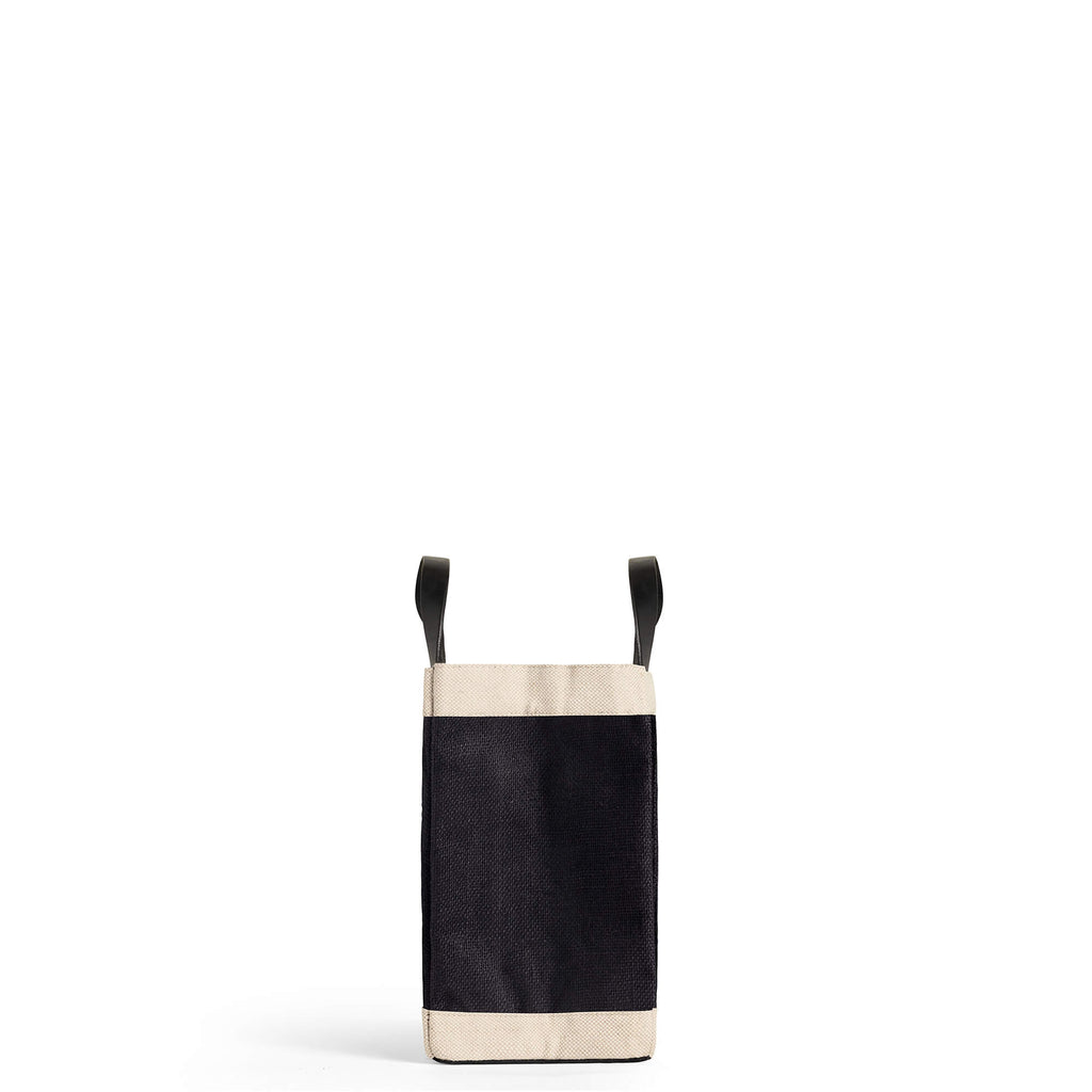 Petite Market Bag in Black with Sun & Moon Bead (Mahjong Collection)