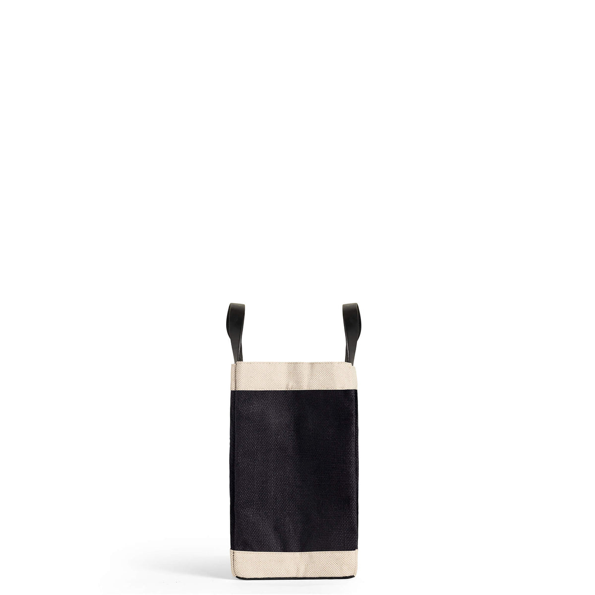 Petite Market Bag in Black with Sun & Moon Bead (Mahjong Collection)