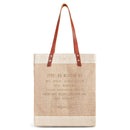 🎨 Custom Equestrian Portrait Market Tote in Natural for AWHC