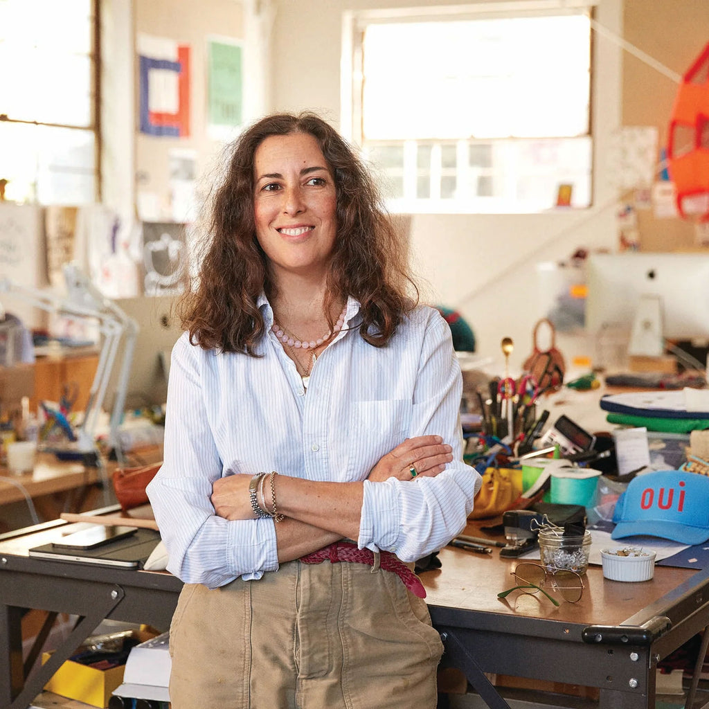 description_Clare V in her CA studio