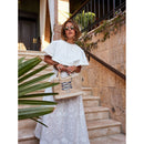 Petite Market Bag with Beaded Sardines | Ships: April 15