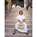 Petite Market Bag with Beaded Sardines | Ships: April 15