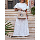 Petite Market Bag with Beaded Sardines | Ships: April 15