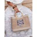 Petite Market Bag with Beaded Sardines | Ships: April 15