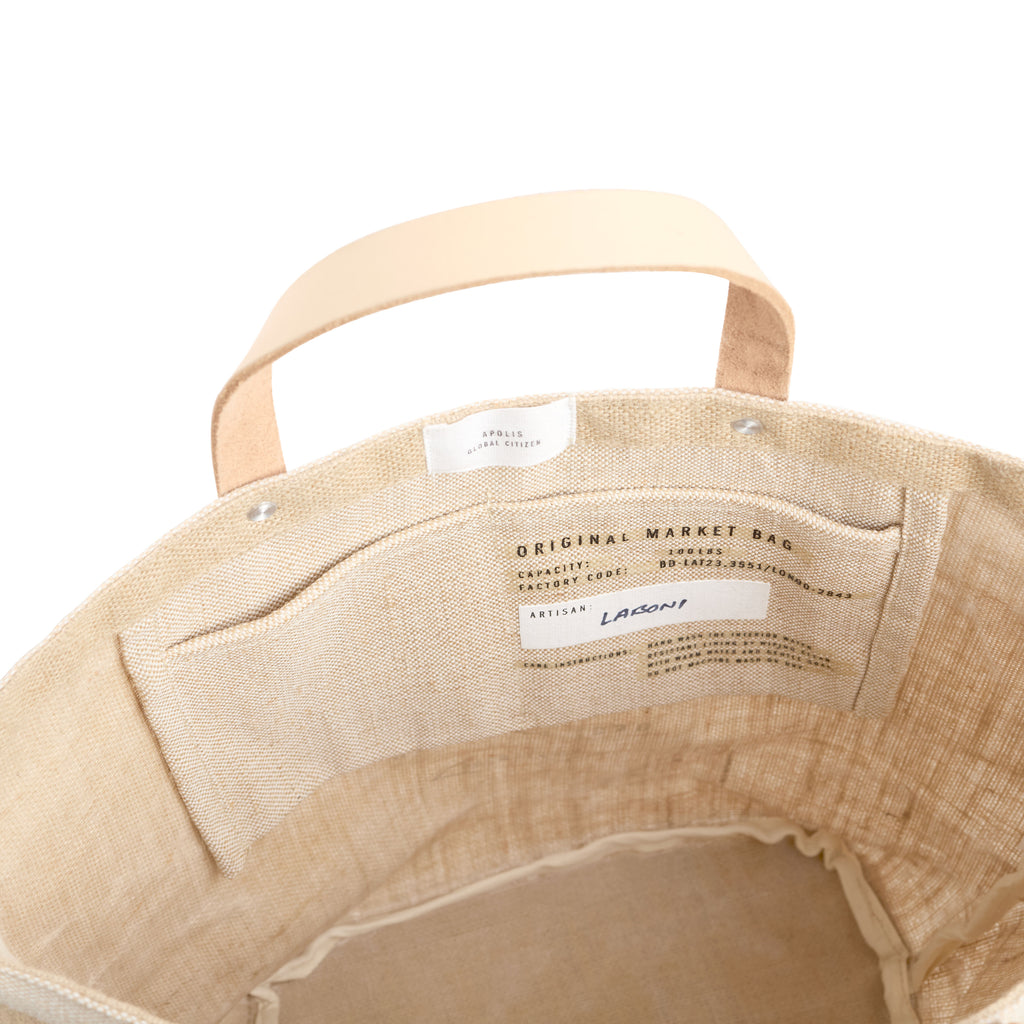 Petite Bucket Bag in Natural