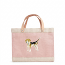 🎨 Bespoke Pet Portrait Petite Bag in Blush by Amy Logsdon