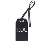 Personalized Leather Gift Tag with Gold Foil