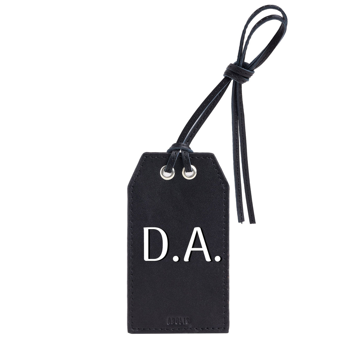 Personalized Leather Gift Tag with Gold Foil