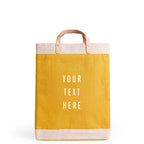 Market Bag in Carrot — customizable front