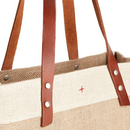 Market Tote in Natural Palm Tree by Amy Logsdon