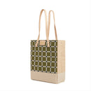 Wine Tote in Chenille Window Sage | Ships June 15