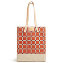Wine Tote in Chenille Window Brick | Ships June 15
