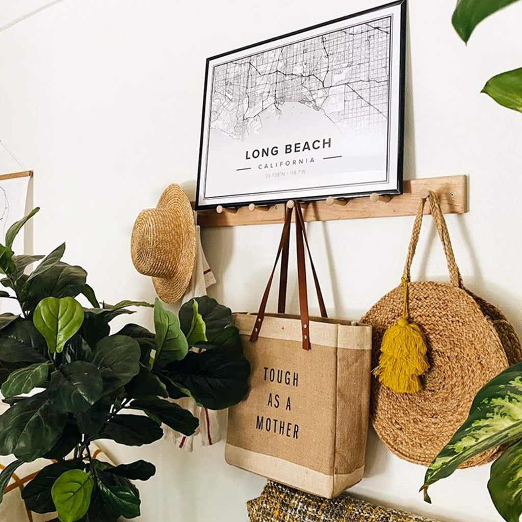 Market Tote in Natural (Mahjong Collection)