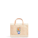 Petite Market Bag in Natural with Mother's Day artwork by Amy Logsdon