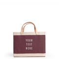 Petite Market Bag in Mulberry (Atelier) — personalization preview