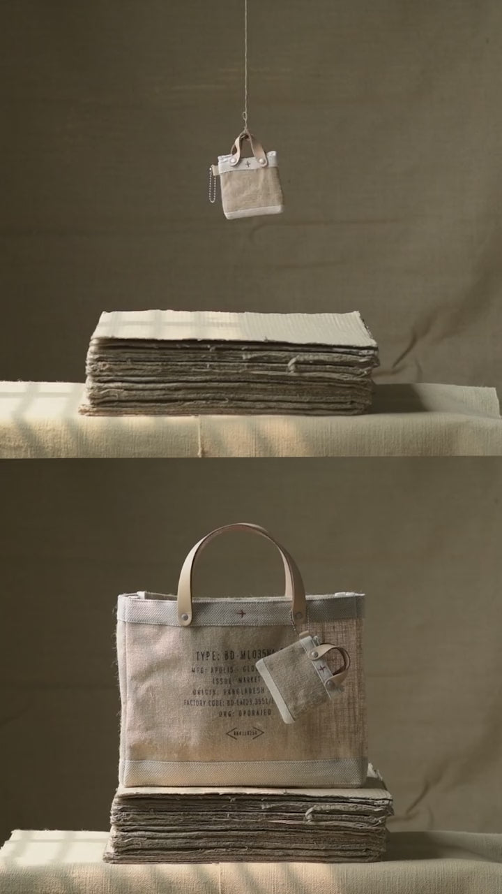 Apolis Market Charm: spinning finished bags, then the artisan making process