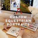 🎨 Custom Equestrian Portrait Market Bag in Natural for AWHC