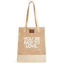 Wine Tote in Natural + Abigail Spencer White | Ships: June 15