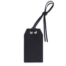 Personalized Leather Gift Tag Monogram Shadow in Black